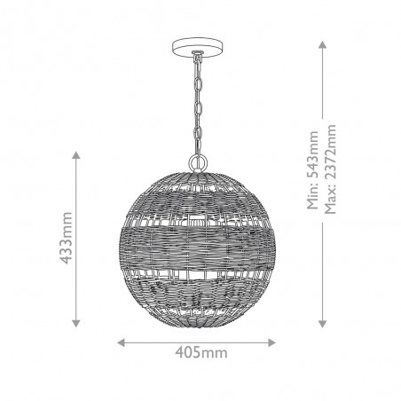 Lampe a suspensión Lindendale