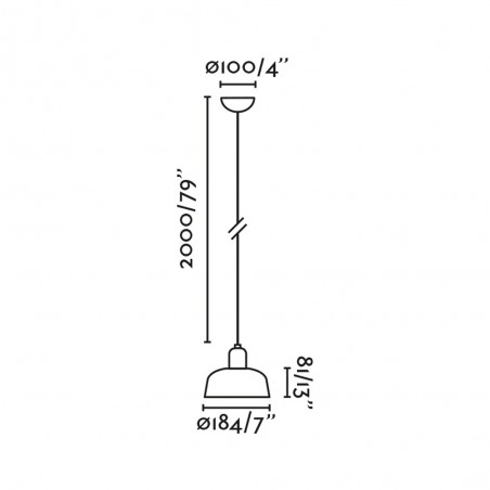 Lampe de plafond Tatawin S Metal