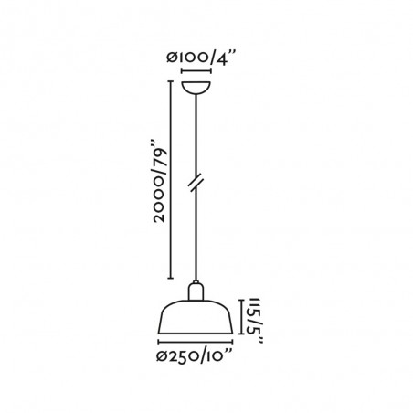 Lampe de plafond Tatawin M Metal