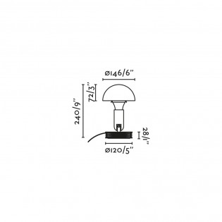 Lampe de table à pince Bela