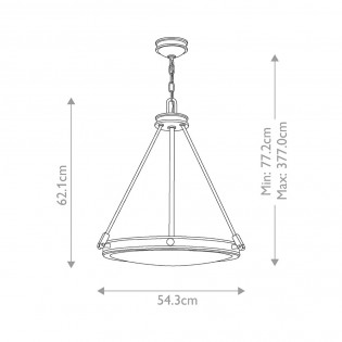 Lampe de plafond Collier
