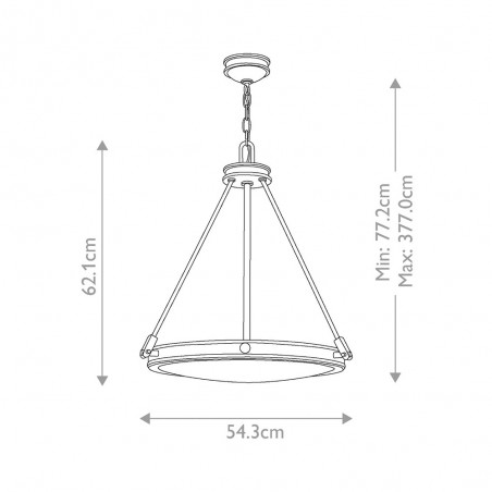 Lampe de plafond Collier