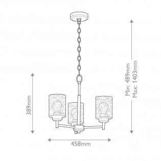 Lampe a suspensión Winslow (3 lumieres)