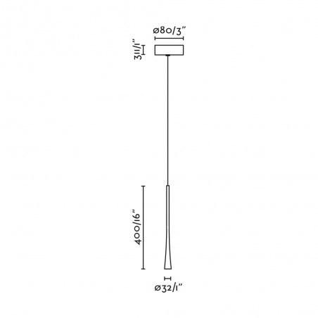 Suspension LED Diana 40 (6W)