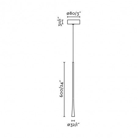Suspension LED Diana 60 (6W)