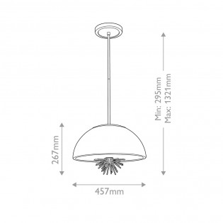 Lampe de plafond Staring
