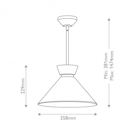 Lampe de plafond Halston