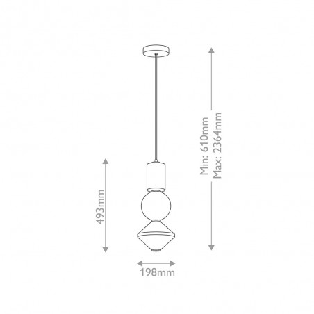 Lampe a suspensión LED Bijou (20W)