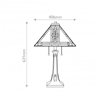 Lampe a poser Navajo Tiffany