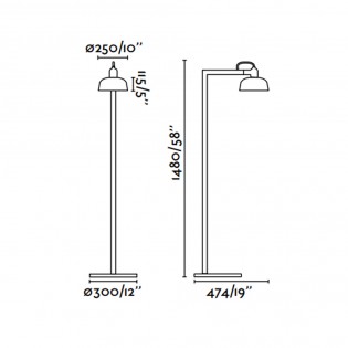 Lampadaire Tatawin Metal