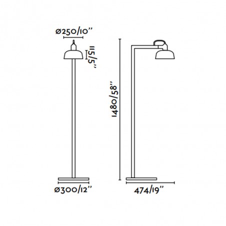 Lampadaire Tatawin Metal