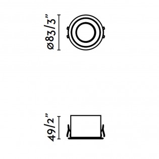 Encastré de plafond LED Dop (8W)