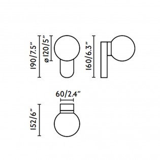 Applique LED pour salle de bain Mabe (6W)
