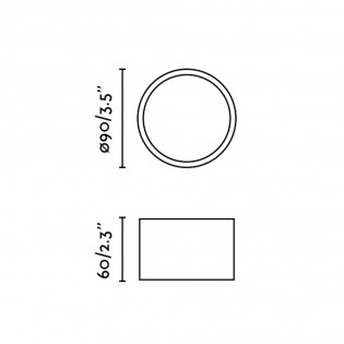 Plafonnier LED Mizu (8W)