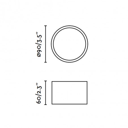 Plafonnier LED Mizu (8W)