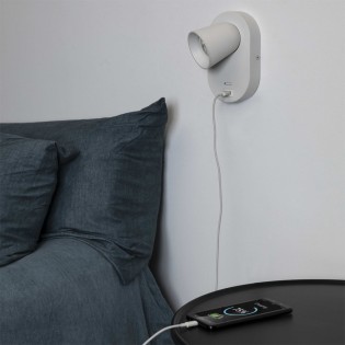 Lampe murale à lecteur Corb USB