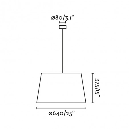 Lampe a suspensión Windsor