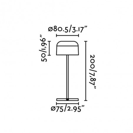 Lampe a poser rechargeable LED Mavis (2W)