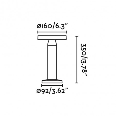 Lampe a poser portable rechargeable LED Cairo (2W)