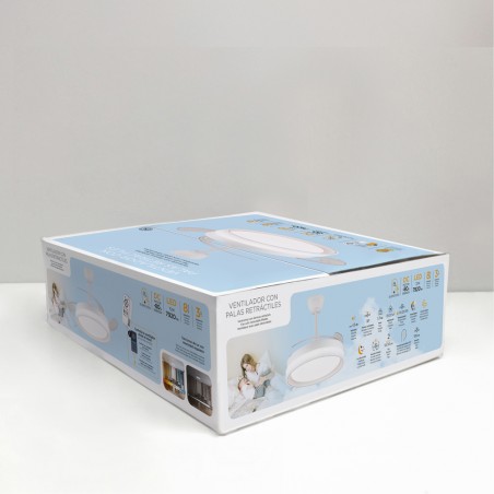 Ventilateur LED pales pliantes Nestera Evo CCT Dim (72W)