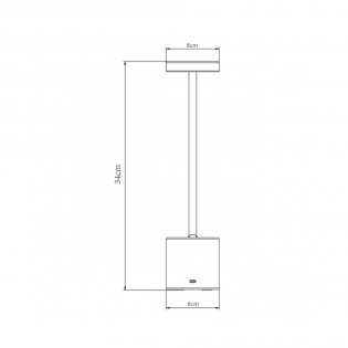 Lampe de table Freya Dim LED à batterie rechargeable (3W)