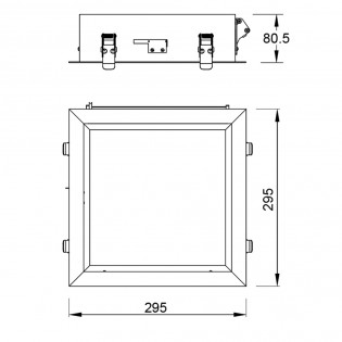 Plafón de techo empotrable LED Blue Sky (16W)