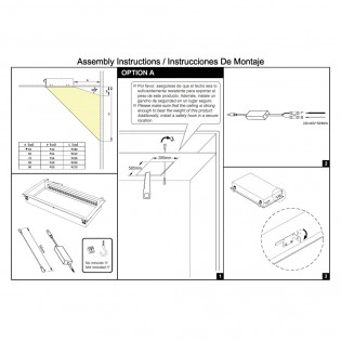 Plafón de techo empotrable...