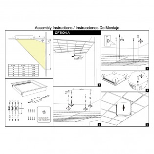 Plafón de techo empotrable LED Blue Sky (60W)