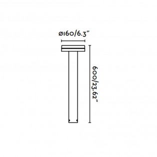Balise d'extérieur LED Espot 60 (9W)