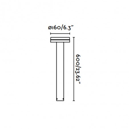 Balise d'extérieur LED Espot 60 (9W)