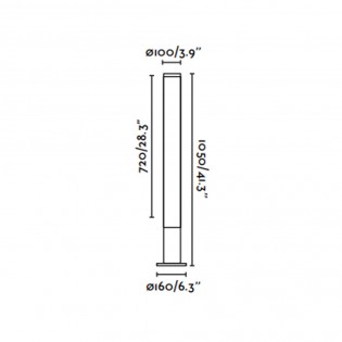 Balise d'extérieur LED Tura (28W)