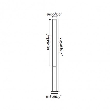 Balise d'extérieur LED Tura (48W)