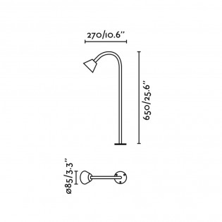 Balise d'extérieur LED Lily 65 (3W)