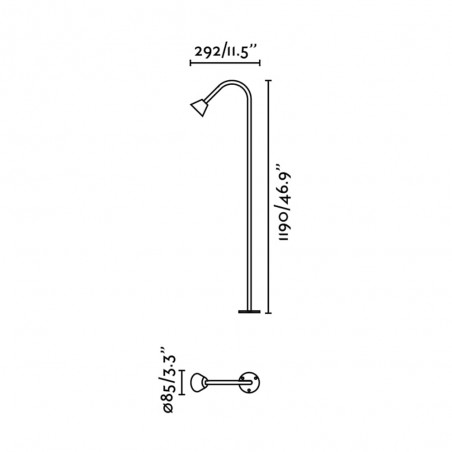 Balise d'extérieur LED Lily 119 (3W)