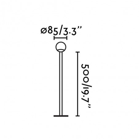 Balise d'extérieur LED Cuca 50 (3W)