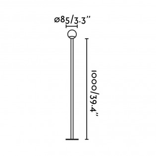 Balise d'extérieur LED Cuca 100 (3W)