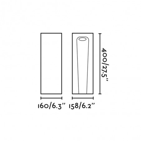 Balise d'extérieur LED Grot 40 (6W)