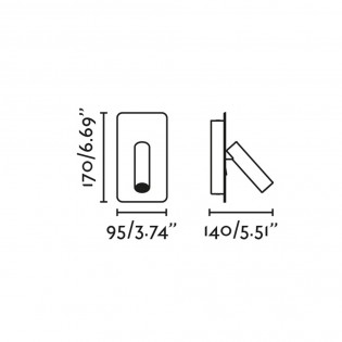 Applique murale lecteur LED avec USB Suau (4.5W)