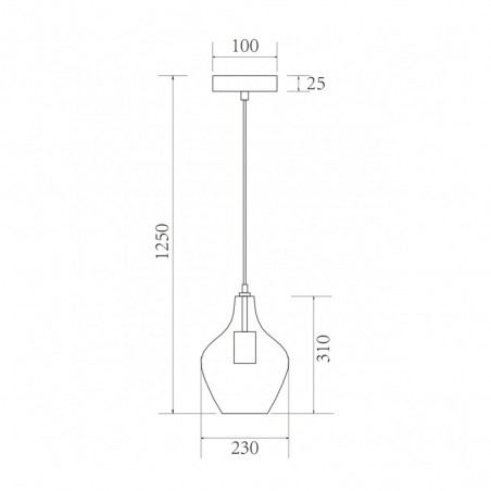Lampe de plafond Aina