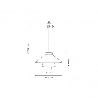 Lampe de plafond Ruche XL