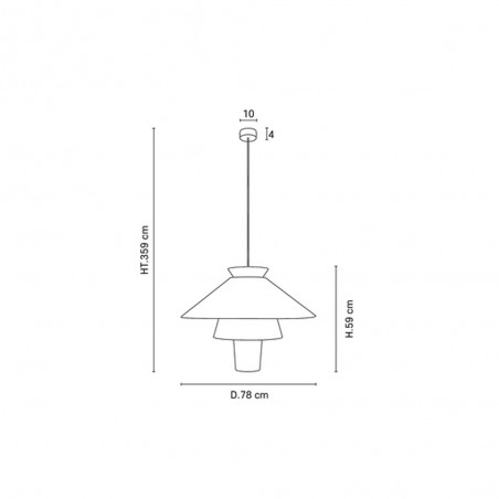 Lampe de plafond Ruche XL