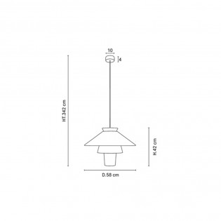 Lampe de plafond Ruche L