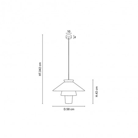 Lampe de plafond Ruche L