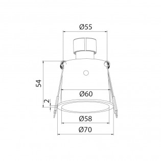 Empotrable de techo Malt