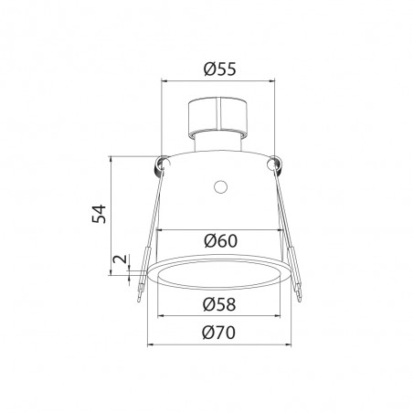 Empotrable de techo Malt