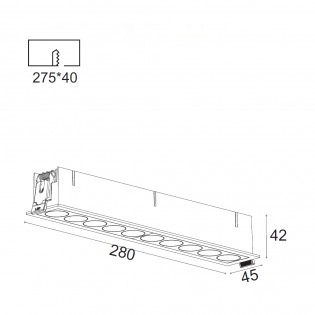 Empotrable de techo LED...