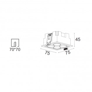 Empotrable de techo LED...