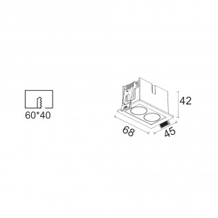 Empotrable de techo LED...