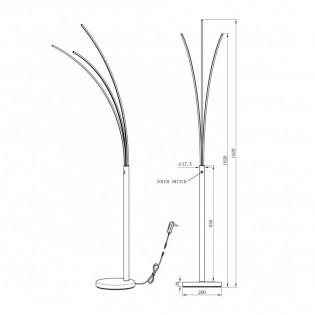 Lampadaire LED Elaz (18W)