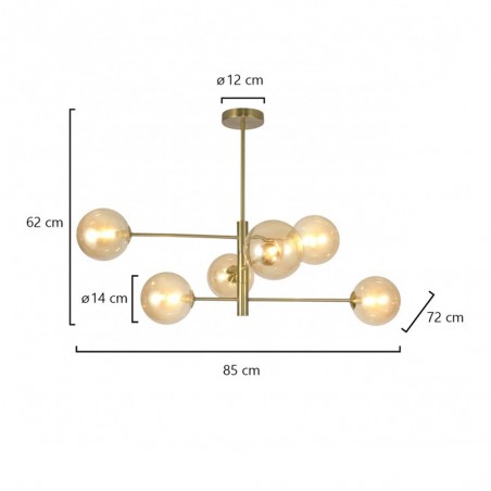 Lampe a suspensión Galaxia (6 Lumieres)